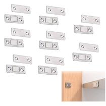 Fecho Magnetico Ima 8 Peças para Porta Trava Fecha Janela Gaveta Armario Multiuso Resistente Ultrafino Proteçao Segurança