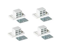 Fecho magnético MPJ extra forte branco com níquel, kit com 4