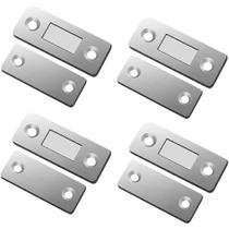 Fecho magnético para armário com fita adesiva e parafusos kit com 4 unidades, ultra fino e resistente