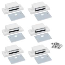 Fecho Magnético para Porta BokWin 15 lb Branco 6 Peças