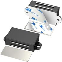 Fecho Magnético para Porta Jiayi 17 lb em Aço Inoxidável - Kit com 2 Unidades Fecho Magnético para Porta Jiayi 17 lb em Aço Inoxidável - Kit com 2 Unidades