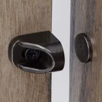 Fecho Magnético para Porta Keenkee, Kit com 4, Metal Grafite Preto Fecho Magnético para Porta Keenkee, Kit com 4, Metal Grafite Preto