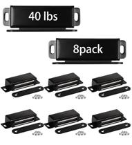 Fecho Magnético para Porta Onarway 20 kg, 8 Unidades, Preto