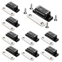 Fecho magnético para porta Renashed, kit com 12 unidades, 15 lb, preto