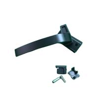 Fecho maxim-ar puxador alavanca aluminio preto linha 25 baguete