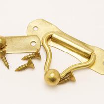 Fecho Metálico 5x3,5cm p/ Caixa MDF Acessório Artesanato Fecho Metálico 5x3,5cm p/ Caixa MDF Acessório Artesanato