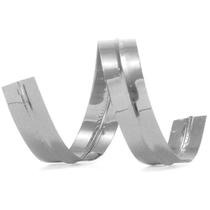 Fecho Metálico Prata 7MM X 30CM - Pacote com 100 Unidades