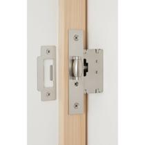 Fecho Mini Rolete Porta Pivotante Cromado Inox Regulável