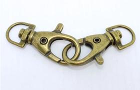 Fecho Mosquetão 38MM - 2 Unidades - Zamak Fecho Mosquetão 38MM - 2 Unidades - Zamak