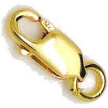 Fecho mosquetão ouro 18 kilates 9 mm x 3 mm peso meia grama ouro 18 kilates salve seu cordão facil de colocar Fecho mosquetão ouro 18 kilates 9 mm x 3 mm peso meia grama ouro 18 kilates salve seu cordão facil de colocar