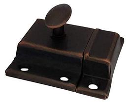 Fecho para armário QCAA oval em aço cobre antigo pequeno