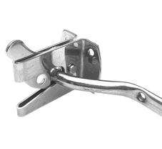 Fecho para portão tipo papagaio bate-fecha inox 304