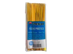 Fecho Plastico Ouro 11cm C/100 Fecho Plastico Ouro 11cm C/100