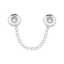 Fecho Prata Segurança Abaulado Adulto