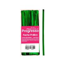 Fecho Prático Verde 4mm com 300 unidades - Progresso Fecho Prático Verde 4mm com 300 unidades - Progresso