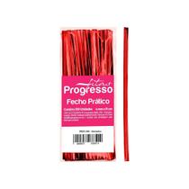 Fecho Prático Vermelho 4mm com 300 unidades - Progresso