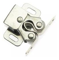 Fecho Rolete Porta Armários Acab. Niquelado 04peças C/paraf.