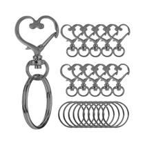 Fecho Rotativo Em Forma De Coração 50pcs Fecho De Lagosta Em Liga De Zinco Para Artesanato DIY Fecho Rotativo Em Forma De Coração 50pcs Fecho De Lagosta Em Liga De Zinco Para Artesanato DIY