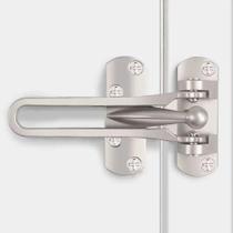 Fecho Seguranca Porta Pega Ladrao Premium Cromado Metal Luxo