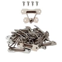 Fecho Simples com Parafuso para Caixa Niquel Prata Kit 50 Peças Fecho Simples com Parafuso para Caixa Niquel Prata Kit 50 Peças