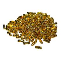 Fecho Tipo Canoa Dourada P/ Corrente Bolinha Chaveiro Chave