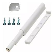 Fecho toque magnético pulsador f0145 branco de embutir hardt