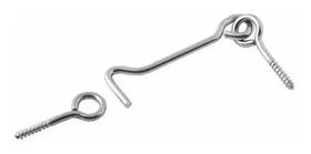 Fecho Trinco Aldrava Inox 4,4x80 Mm 2 Unidades