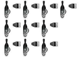 Fecho Trinco Caracol Japones Meia Lua Kit 10 Und. Janela Cerrata