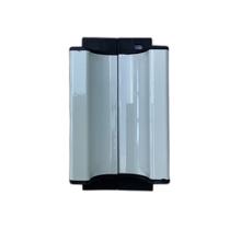 Fecho trinco central brasilia fec-1080 janela aluminio linha 25 30 42 sobrepor branco al