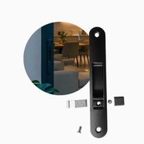 Fecho Trinco Concha Click FEC-630P 162mm Linha ALS Janela Porta Aluminio Preto Alumifix