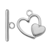 Fechos De Aço Inoxidável Tipo T (5 Conjuntos) - Conectores De Anel E Gancho Para Joias DIY