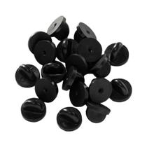 Fechos De Borracha Pretos Para Prendedores De Gravata, Clipes De Lapela, Presilhas De Boné, Broches