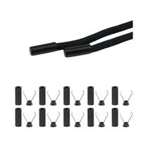 Fechos De Corda Metálicos 10 Conjuntos Clipes Para Cadarços Bolsas Vestuário Cordão Artesanato DIY