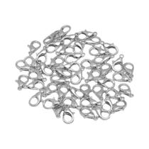 Fechos De Lagosta Banhados a Prata 50 Peças 10-21mm Para Fabricação De Joias, Pulseiras E Colares Fechos De Lagosta Banhados a Prata 50 Peças 10-21mm Para Fabricação De Joias, Pulseiras E Colares