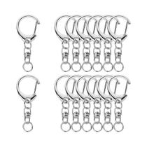 Fechos De Lagosta Para Chaveiro, 10, 30, 50 Conjuntos, Ganchos Giratórios Em Formato C, Kit De
