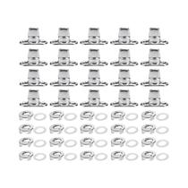 Fechos De Lona De Grau Marítimo Com Trava De Torção, 20 Conjuntos De Ilhós E Botões Giratórios, Fechos De Lona De Grau Marítimo Com Trava De Torção, 20 Conjuntos De Ilhós E Botões Giratórios,