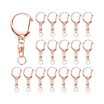 Fechos Em Forma De Garra De Lagosta Para Clipe De Chaveiro, Ganchos Giratórios Em Forma De C, Kit De Fechos Em Forma De Garra De Lagosta Para Clipe De Chaveiro, Ganchos Giratórios Em Forma De C, Kit De