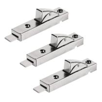 Fechos Gangorra Click Cromado Trinco + Parafusos 03 Peças Fechos Gangorra Click Cromado Trinco + Parafusos 03 Peças