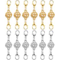 Fechos Magnéticos para Colar Bonison 12 Peças Dourado e Prateado Tipo Lagosta Fechos Magnéticos para Colar Bonison 12 Peças Dourado e Prateado Tipo Lagosta