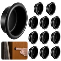 Feekoon 12 Unidades de Puxadores de Embutir Preto Fosco 2 cm Feekoon 12 Unidades de Puxadores de Embutir Preto Fosco 2 cm