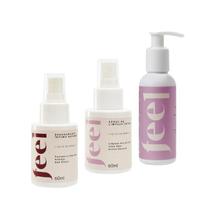 Feel Kit Limpeza Completa Desodorante Intimo Spray de Limpeza e Sabonete Feel Ginecologico e Dermatologicamente Testado
