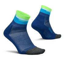 Feetures Elite Ultra Light Cushion Quarter Socks L Blue