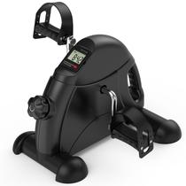 FEIERDUN Mini Bicicleta de Exercício para Debaixo da Mesa Pedal Compacto para Braços e Pernas, Resistência Magnética com Display LCD para Fitness em Casa e Escritório
