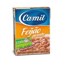 Feijão Carioca Temperado Cozido CAMIL 380g