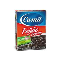 Feijão preto temperado e cozido 380g Camil Feijão preto temperado e cozido 380g Camil