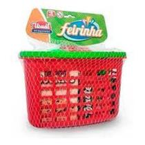 Feirinha cestinha de compras com vários itens (25452)