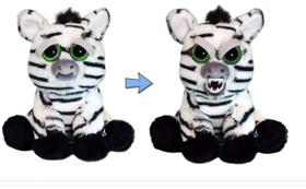 Feisty Pets Idiotic Ian - Pelúcia Zebra de 8,5 Polegadas