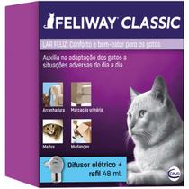 Feliway Classic 1 Difusor + 1 Refil 48 Ml Ambientador