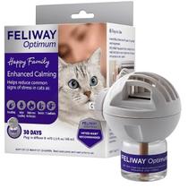 Feliway Optimum Kit Difusor Elétrico e Refil 48 mL para Gatos Redução de Estresse e Ansiedade