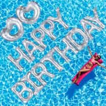 Feliz aniversário inflável Pool Float 15 unidades com 40 pontos adesivos